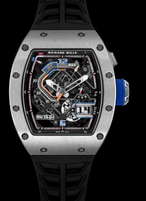 Best Richard Mille RM 30-01 Automatic with Declutchable Rotor Titanium Replica Watch